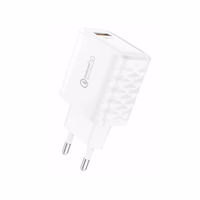 FONENG tīkla lādētājs EU54 18W 1xUSB QC3.0 balts