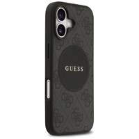 Guess 4G Circle Classic Logo Magnētiskais viedtālruņa apvalks iPhone 17 - melns