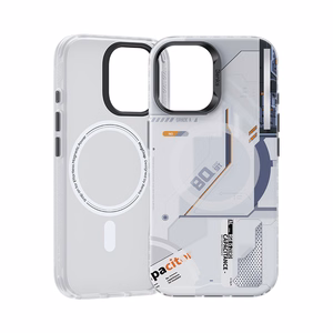 Benks Magnētiskais Mecha sērijas viedtālruņa apvalks Iphone 16 Plus balts