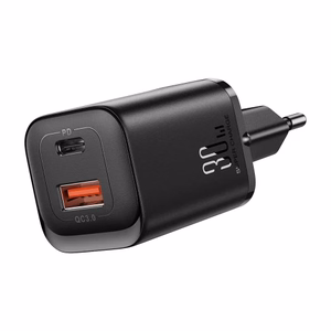 Lādētājs Joyroom JR-TCF08EU melns 30W (1xPD / 1xQC3.0)