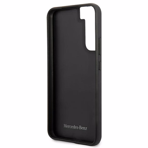 Mercedes ādas Urban Line viedtālruņa apvalks Samsung Galaxy S22+ - melns
