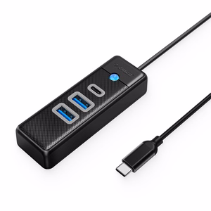 Orico PWC2U-C3 3-port USB hub 2x USB-A 3.0 1x USB-C 3.0 1 m - black
