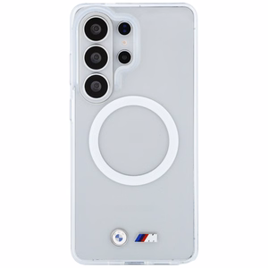 BMW IML Shockproof Metal Logo MagSafe maciņš priekš Samsung Galaxy S26 Ultra caurspīdīgs