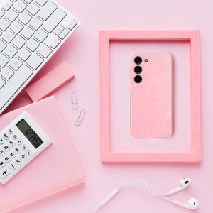 Caurspīdīgs viedtālruņa apvalks 2 mm BLINK Xiaomi Redmi NOTE 14 Pro 5G / 14 Pro Plus 5G rozā