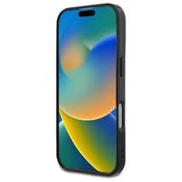 Mercedes MB divslāņu krustoto līniju Magnētiskais viedtālruņa iPhone 16 apvalks - melns