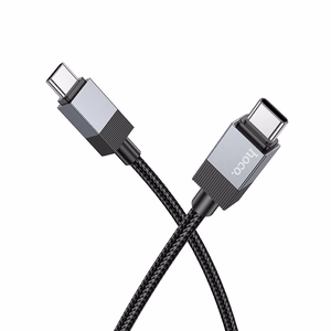 Kabelis USB C uz USB C Hoco 3A 60W 1 m X110 melns