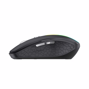 Wozinsky WMGK-1132 bezvadu pele ar RGB apgaismojumu - melna