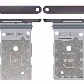 SIM card holder Samsung S921 S24/S926 S24 Plus Dual Onyx Melns original (service pack)
