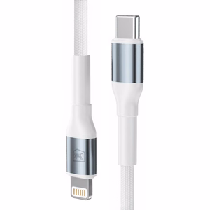 3mk Hyper Cable N-SERIES USB-C / Lightning kabelis 50cm PD 3.0 9V/3A 27W balts