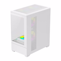 DarkFlash C365 datora korpuss (balts) + 5 ventilatori