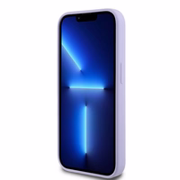 Karl Lagerfeld HC Magnētiskais silikona Karl&Choupette galvu gredzens viedtālruņa apvalks iPhone 14 Pro - Violets