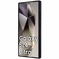 BMW M Silikona drukāts gredzens Magnētiskais viedtālruņa apvalks Samsung Galaxy S24 Ultra - melns