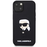 KARL LAGERFELD KLHCP14S3DRKINK IPHONE 14/15/13 6.1 "MELNS / MELNS HARDCASE RUBBER IKONIK 3D