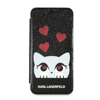 Karl Lagerfeld Valentine iPhone X/Xs viedtālruņa apvalks - melns