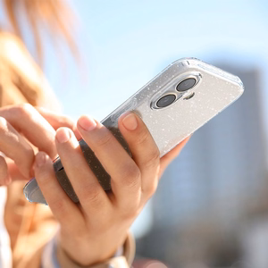 Spigen Liquid Crystal vāciņš ierīcei iPhone 16 6.1", caurspīdīgs ar spīdumiem