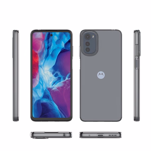 Īpaši plāns 0.5mm viedtālruņa apvalks Motorola Moto E32 caurspīdīgs
