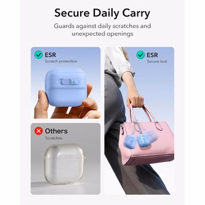 ESR Pulse HaloLock MagSafe  Apple AirPods 4 / 5 vāciņš, gaiši zils