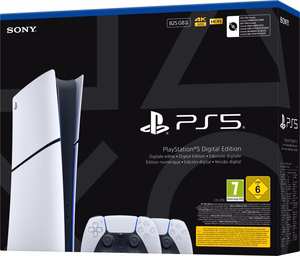 Sony Playstation 5 Slim Digital 825 GB Wi-Fi melns, balts