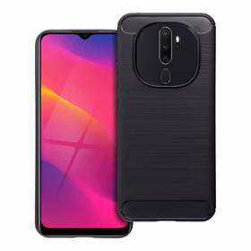 CARBON viedtālruņa apvalks OPPO A5 4G / A5 5G melns