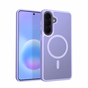 Crong Hybrid Matte Magnetic MagSafe vāciņš ierīcei Samsung Galaxy A57, lavandas krāsā
