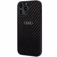 Audi Oglekļa šķiedras iPhone 13 Pro Max 6.7" melns/melns cietais apvalks AU-TPUPCIP13PM-R8/D2-BK
