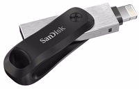 SanDisk iXpand USB flash drive 64 GB USB Type-A / Lightning 3.2 Gen 2 (3.1 Gen 2) melns, sudraba