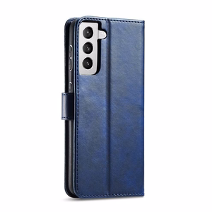 Magnētiskais apvalks Samsung Galaxy S22+ (S22 Plus) ar Flip Cover zilais