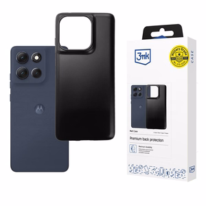3mk Matt maciņš Motorola Moto G86 Power, melns
