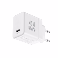 Crong Ultra Compact GaN - USB-C 45W PD 3.0 tīkla lādētājs with PPS (balts)