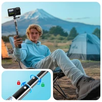 Tech-Protect GA100 Monopad & Selfie Stick priekš GoPro / DJI - melns