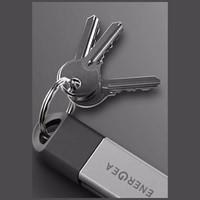 Kabelis Energea Sheath Key 2w1 USB-C uz USB-C/USB-A 480Mbps 60W 15cm gunmetal