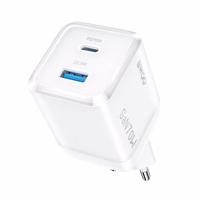 BWOO GaN wall lādētājs CDA224 QC 70W 1 x USB 1 x USB-C, balts