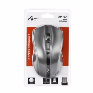 ART wireless computer mouse 2,4G 1000 dpi AM-97 silver