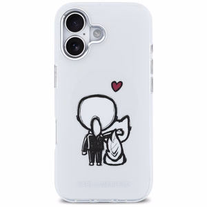 Karl Lagerfeld Karl & Choupette Back MagSafe Maciņš for iPhone 17 - Clear