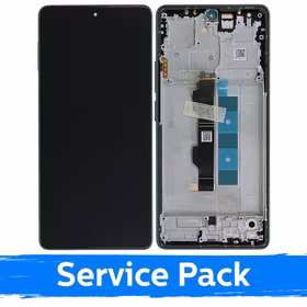 LCD displejs saderīgs ar Xiaomi Poco M6 Pro 4G / Redmi Note 13 Pro 4G ar rāmi / Forest Green / (Service Pack)