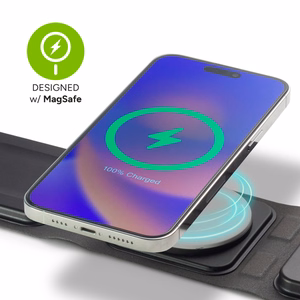 mophie 3in1 дорожное зарядное устройство MagSafe с адаптером EU, черный