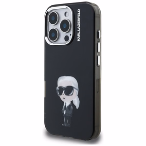 Karl Lagerfeld IML Aquarelle Karl & Logo MagSafe macins iPhone 16 Pro - melns