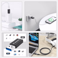 Wozinsky WAAC-01 USB-A - USB-C OTG adapteris – melns