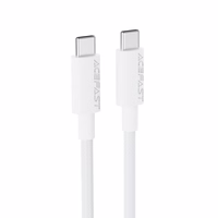 USB kabelis Acefast C18-03 60W no USB-C uz USB-C 1,2 m, balts