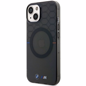 Apvalks BMW BMHMP14SHGPK iPhone 14 6.1" pelēks/pelēks Raksts MagSafe