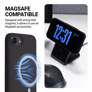 Crong Color Cover Magnetic MagSafe vāciņš ierīcei iPhone 17e / 16e, akmens bēšs