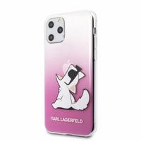 Karl Lagerfeld Choupette Fun viedtālruņa apvalks iPhone 11 Pro - rozā