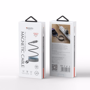 YESIDO MAGNETIC KABELIS  CA174 12W USB/LIGHTNING 1M 2.4A GREY