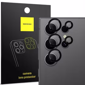 Spacecase Kameras stikls Camera Ring Galaxy S24 Ultra melns