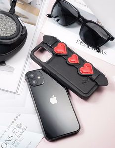 Kingxbar Sweet Series case decorated with original Swarovski crystals iPhone 12 mini black