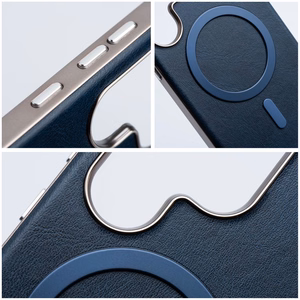GENTLEMAN MAG COVER magnētiskais viedtālruņa apvalks, saderīgs ar MagSafe, paredzēts SAMSUNG S26 Pro, tumši zils