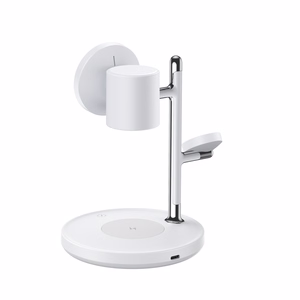 Joyroom JR-W23 Qi2 4-in-1 galda lādētājs ar iebūvētu induktīvo naktslampu - balts