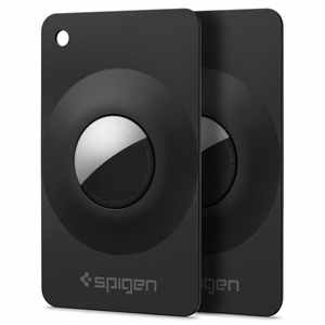 Spigen AirFit 2 maciņi Apple AirTag 1/2, 2 gab. – melni