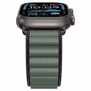 SPIGEN WBF1 siksniņa APPLE WATCH 6 / 7 / 8 / 9 / 10 / SE / ULTRA 1 / 2 (44 / 45 / 46 / 49 MM) melns/zaļš