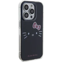 Hello Kitty IML kaķa sejas viedtālruņa apvalks iPhone 14 Pro - melns